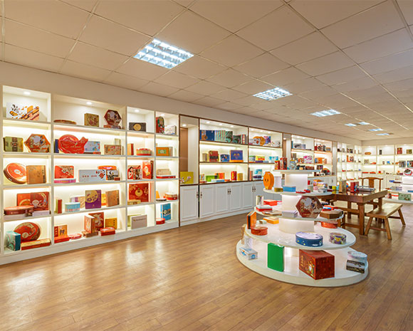 Showroom of tin boxes